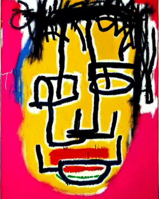 Prompt: portraits by jean - michel basquiat