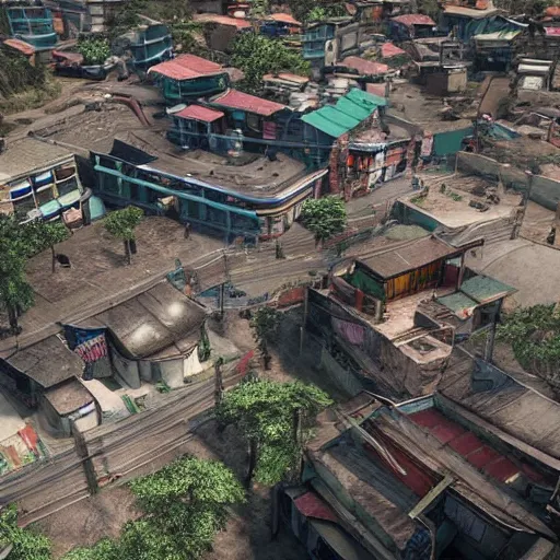 Prompt: favela in tekken 7