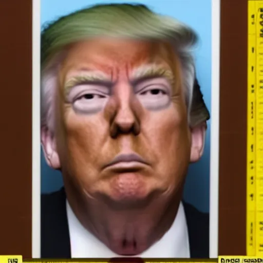 Prompt: prison mugshot of donald trump