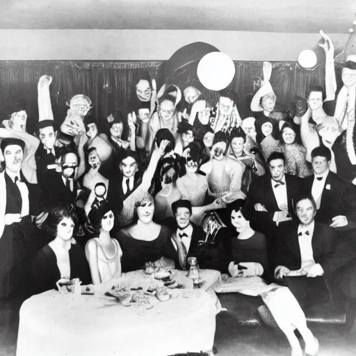 Image similar to a studio photo of Gatsby's greatest party