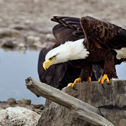 Image similar to eagle sinking claws into ouroboros