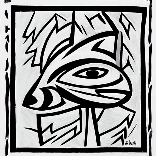 Image similar to haida art