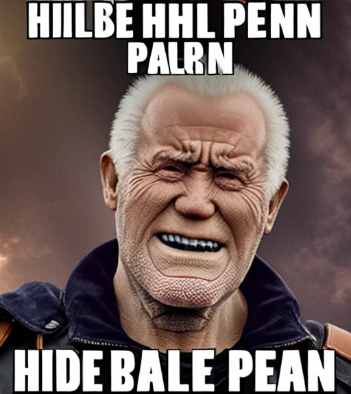 Image similar to hide the pain harold as thanos