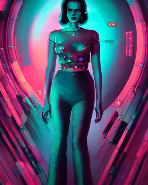 Image similar to portrait of lana del rey as a cyberpunk cyborg. sci - fi intricate abstract. intricate artwork, tear drops, roses, by tooth wu, wlop, beeple, dan mumford. concept art, octane render, trending on artstation, greg rutkowski, asymmetrical, cinematic arthouse, key art, hyper realism, iridescent accents