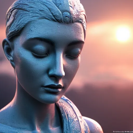 Prompt: statue young woman queen, chrome, reflect 8 k uhd, unreal engine, octane render in the artstyle of finnian macmanus, john park and greg rutkowski