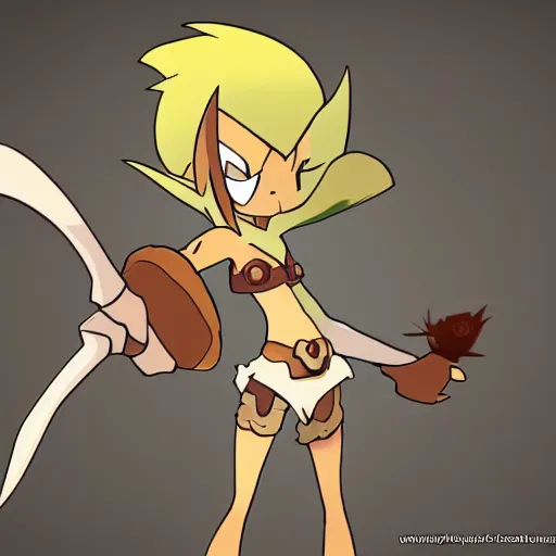 Prompt: a character from the wakfu cartoons