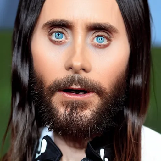 Prompt: jared leto made of legos