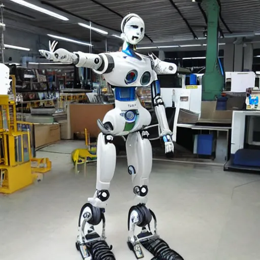 Image similar to amazing humanoid robot worker