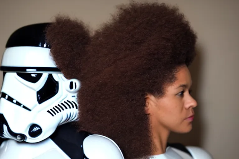 Image similar to stormtroopers hair