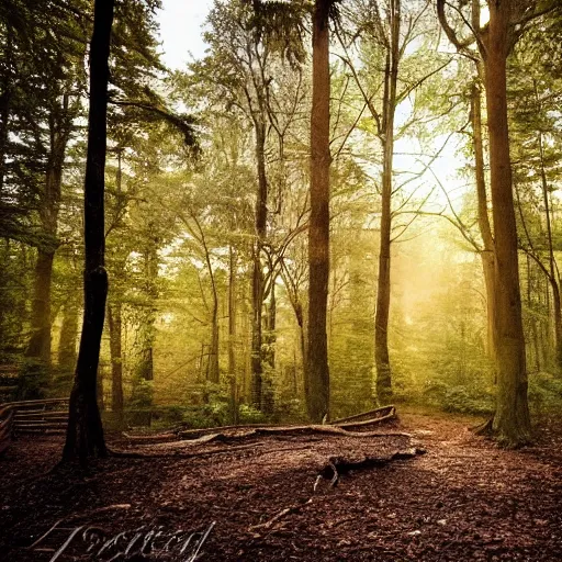 Prompt: A landscape photo of a beautiful forest scene. PROMPT, XF IQ4, 150MP, 50mm, f/1.4, ISO 200, 1/160s, natural light, Adobe Photoshop, Adobe Lightroom, DxO Photolab, Corel PaintShop Pro, rule of thirds, symmetrical balance, depth layering, polarizing filter, Sense of Depth, AI enhanced