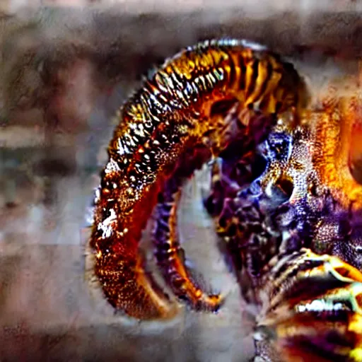 Image similar to fiery whimsical emotional eyes cephalopod, in a photorealistic macro photograph with shallow dof