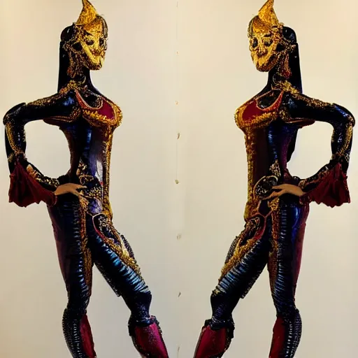 Image similar to alexandre antigna, curiosities carnival, soft paint of a single beautiful female full very tight long metallic suit ornate, symmetry accurate features, focus, very intricate ultrafine details, award winning masterpiece