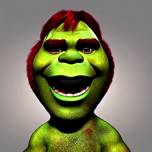 Image similar to Red Shrek