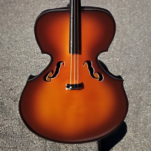 Image similar to guitar in cello shape