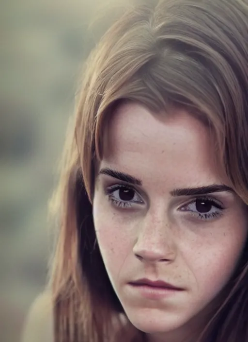 Image similar to photo emma watson standing looking at the camera, photo in the style of petter hegre, very intricate photorealistic