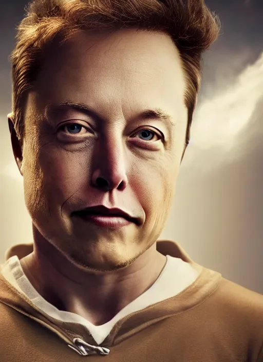 Image similar to ( ( ( portrait of elon musk ) ) ) by mike campau, spacex, mars mission,