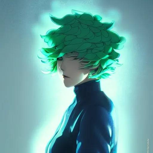 Prompt: tatsumaki aqua wearing a jacket, trending on pixiv, light and shadow effects, intricate, highly detailed, digital painting, art station, concept art, smooth, sharp focus, illustration, advanced digital anime art, atmospheric lighting, detailed face, by wlop ilya kuvshinov krenz cushart