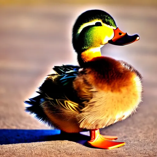Prompt: a cute duck