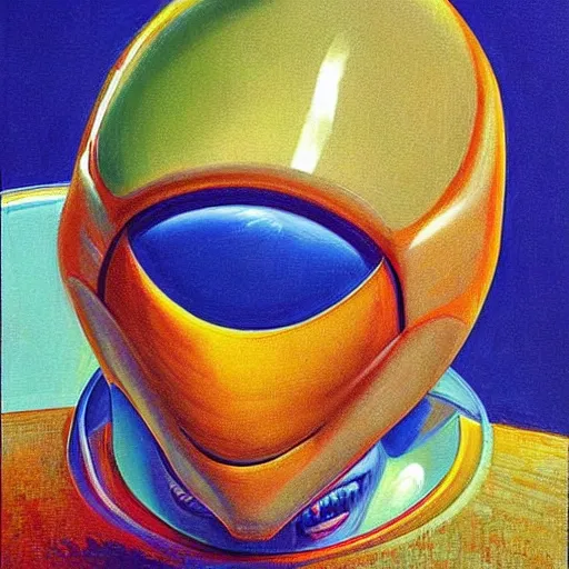 Image similar to alien by wayne thiebaud