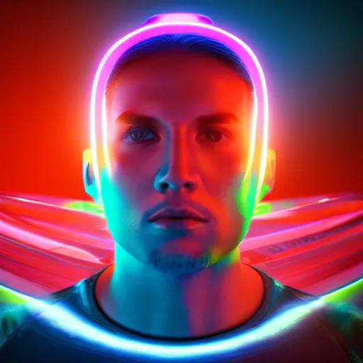 Prompt: a photorealistic of james zabiela dj portrait colorful refractive octane render, 4K, dynamic light