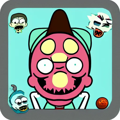 Image similar to evil amazing world of gumball rick and morty icon