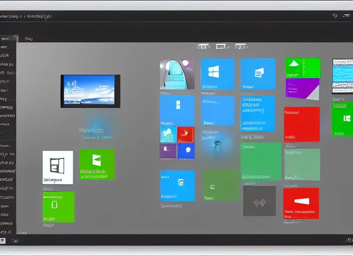 Image similar to microsoft windows 1. 0 1 desktop, screenshot