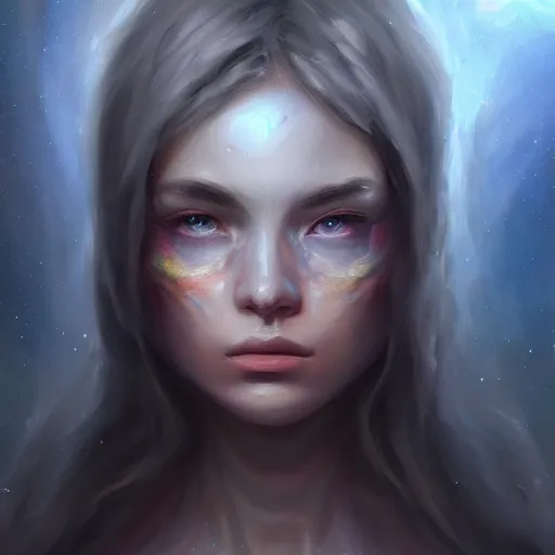 Image similar to earths last hope, concept art oil painting, portrait ethereal by eren arik, extremely detailed, brush hard, artstation, soft light, zoomed out