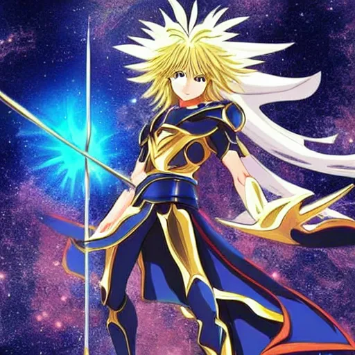 Image similar to saint seiya, anime character, fantasy