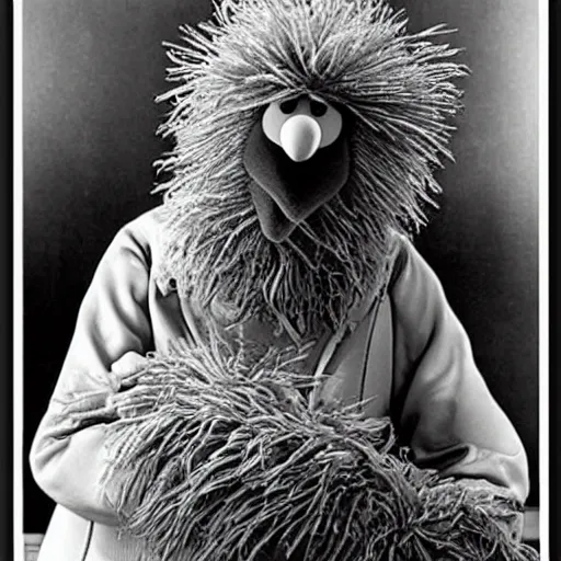 Image similar to big bird from sesame street under your bed, disturbing, creepy, dark, scary.