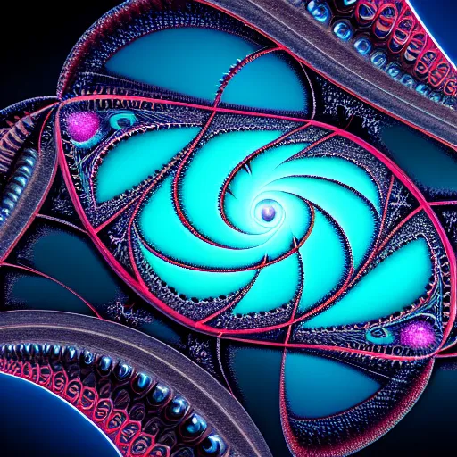 Prompt: a fractal universe in exquisite detail. 8 k, trending on artstation.