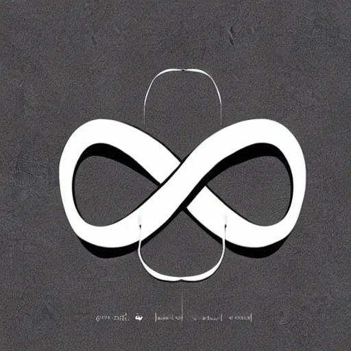 Prompt: infinity symbol, design, logo, art