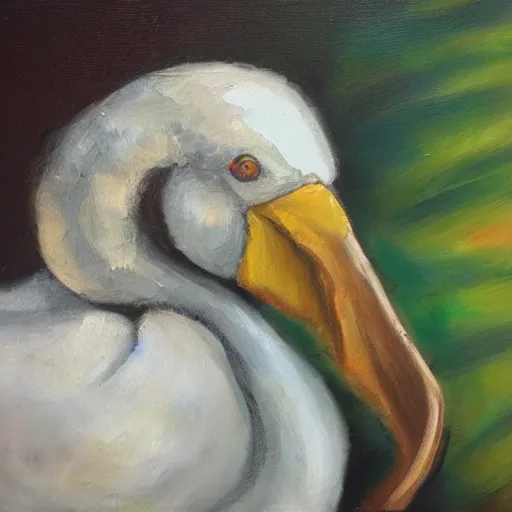 Prompt: a dodo, oil painting