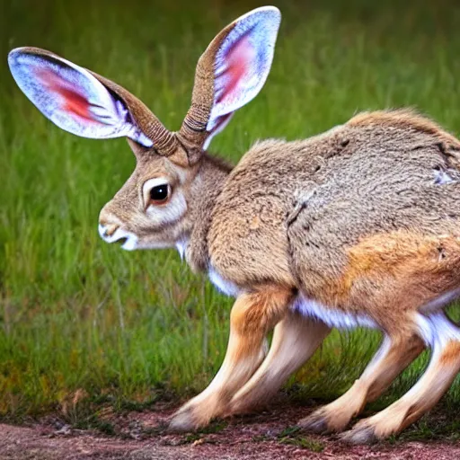 Image similar to a jackalope