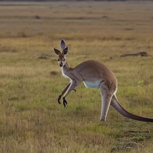 Image similar to a kangaroo in a bog