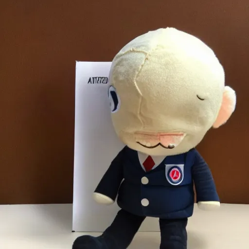 Image similar to cute plush of Adolf Hitler