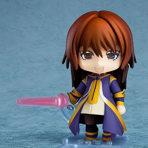Image similar to wizard in the style of nendoroid and chibi