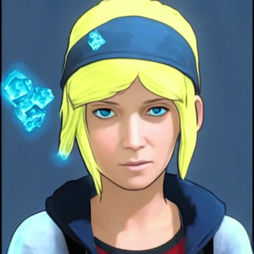 Prompt: chloe price with ice powers