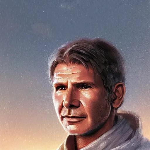 Image similar to Young Harrison Ford as a pilot, dramatic lighting, highly detailed, digital painting, artstation, concept art, smooth, sharp focus, illustration, warm light, cozy warm tint, magic the gathering artwork, volumetric lighting, 8k, art by Akihiko Yoshida and Greg Rutkowski