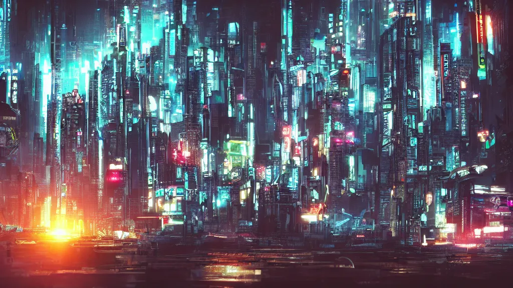 Image similar to cyberpunk city