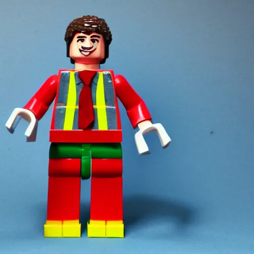 Image similar to Micheal Cera made of Legos