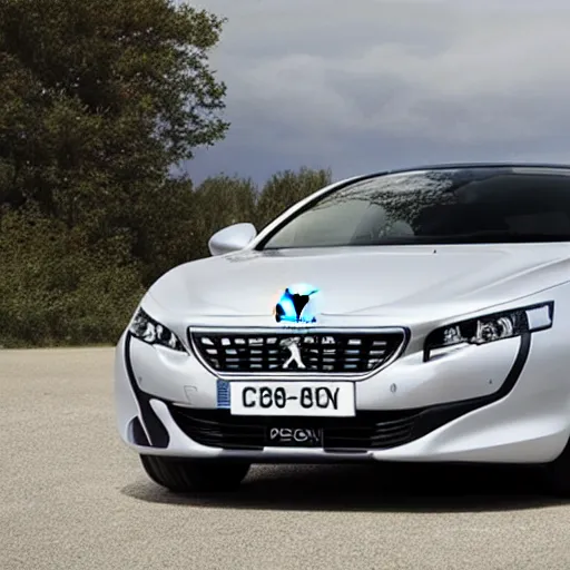 Prompt: Peugeot 508 coupe, complete view