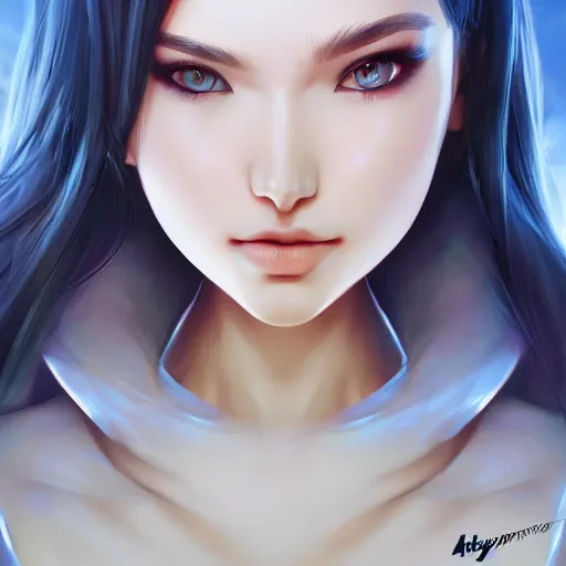 Image similar to a beautiful girl， by Artgerm Lau，hyperdetailed, trending on artstation, trending on deviantart