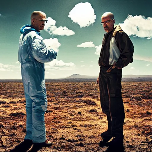 Prompt: breaking bad in space