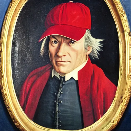 Prompt: president ash ketchum, ash ketchum presidential portrait, oval office painting. official portrait, painting by jan van eyck, northern renaissance art, oil on canvas, wet - on - wet technique, underpainting, grisaille, realistic. restored face.