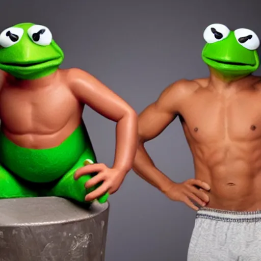 Image similar to big buff 6 pack kermit the frog