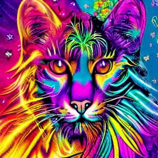 Image similar to Lisa Frank and Da Vinci collaboration