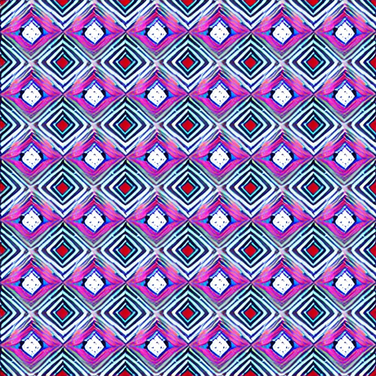 Image similar to illusory motion dazzle two - color symmetry pattern, perlin noise prismatic optical illusion