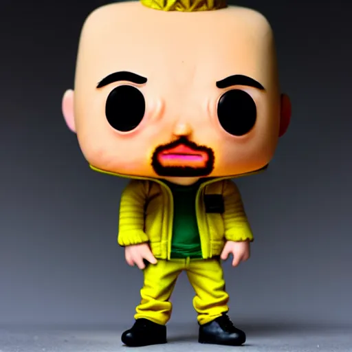 Image similar to jesse pinkman from breaking bad as a funko pop