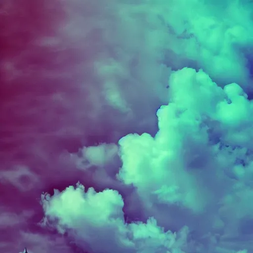 Prompt: cloudy vapor phone wallpaper