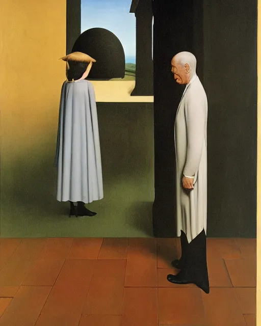 Prompt: master and margaret by carrington, bosch, dali, barlowe, magritte